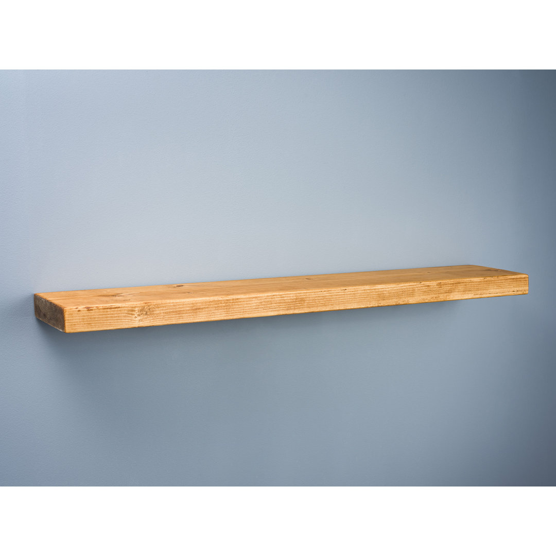 Petra Pine Solid Wood Floating Shelf