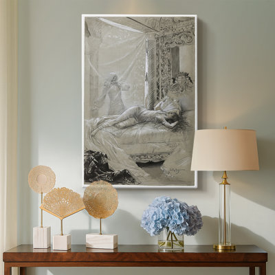 Josiane dans son alcôve (Josiane dans son alcôve) -Galerie sur toile tendue par Georges Rochegrosse