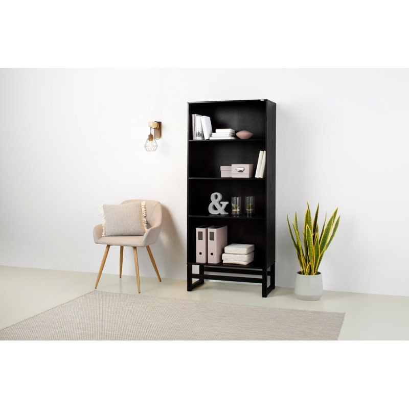 Evei 175cm H x 75cm W Standard Bookcase, Espresso