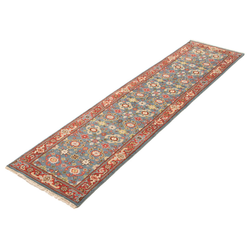 Tapis bleu sarcelle Serapi Heritage 2 pi 5 po x 10 pi 2 po