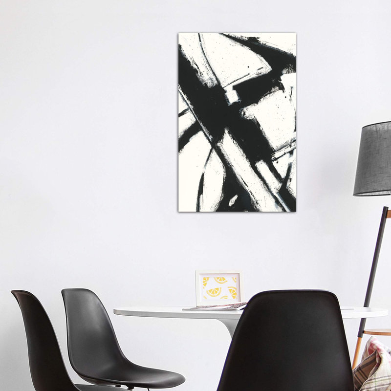 «Expression Abstract I.A» par Shirley Novak - reproduction d'art, H 48 po x l 32 po x P 1,5 po, Toile tendue
