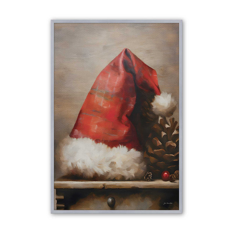 «Spare Hat» par Jo Moulton, reproduction d'art sur toile, H 17,5 po x l 13,5 po, Papier avec cadre ouvert sans passe-partout