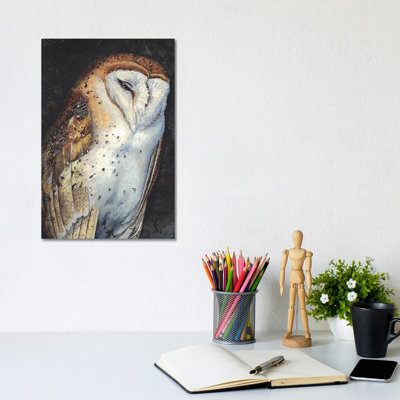 " In The Owlery " by Maggie Vandewalle Painting Print