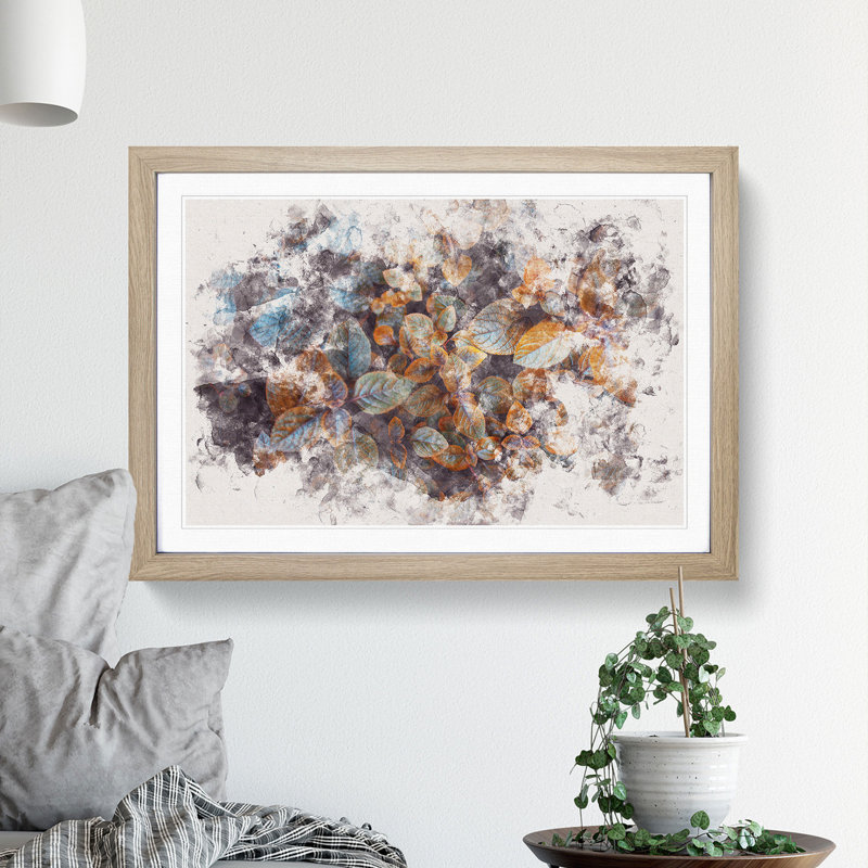 Pretty Leaves - Framed Print, Oak Framed, 24cm H x 33cm W x 2cm D
