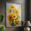 Impression encadrée FLORAL Series CDLIV - bois massif-1071900584