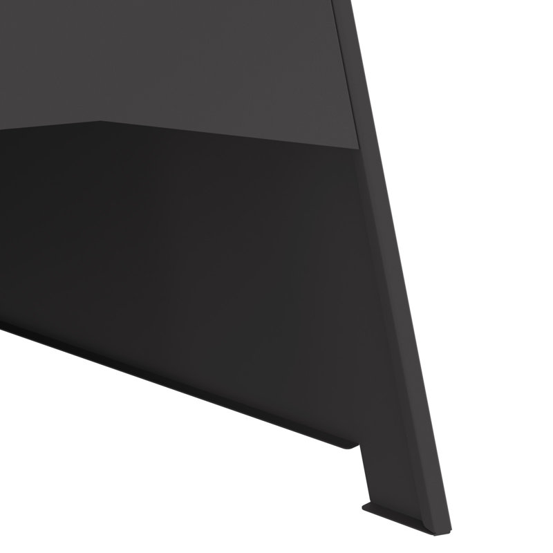 Modern Outdoor Fire Pit, Black