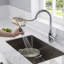 Robinet de cuisine à poignée simple pull down-49414070