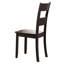 Chaises d'appoint à dossier en noyer vieilli
