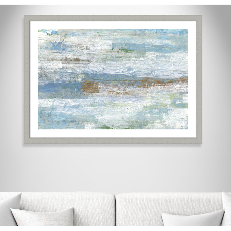 Blue Dreams' Framed Print, Brushed Silver