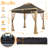 11×11 FT Pop-Up Gazebo Tent with 4 Mesh Sidewalls-112797803