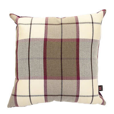 Chaisson Plaid Rectangular Throw Cushion