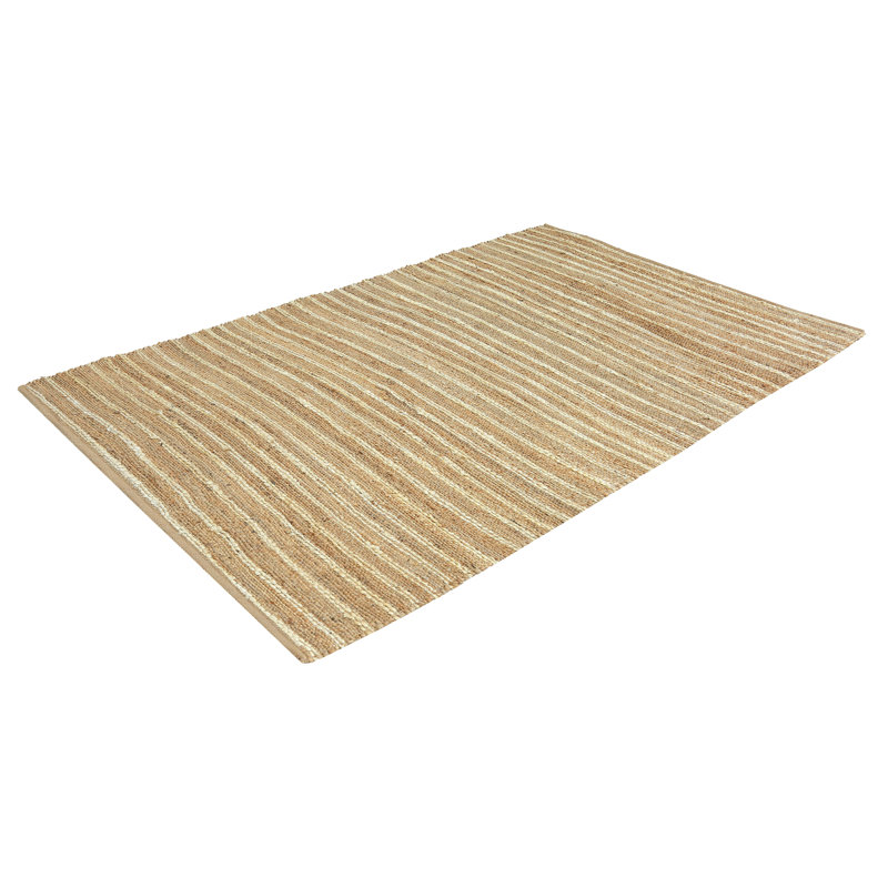Tapis ivoire en fibres naturelles Abani Savoie JUT170A, Rectangle 5 pi 3 po x 7 pi 6 po