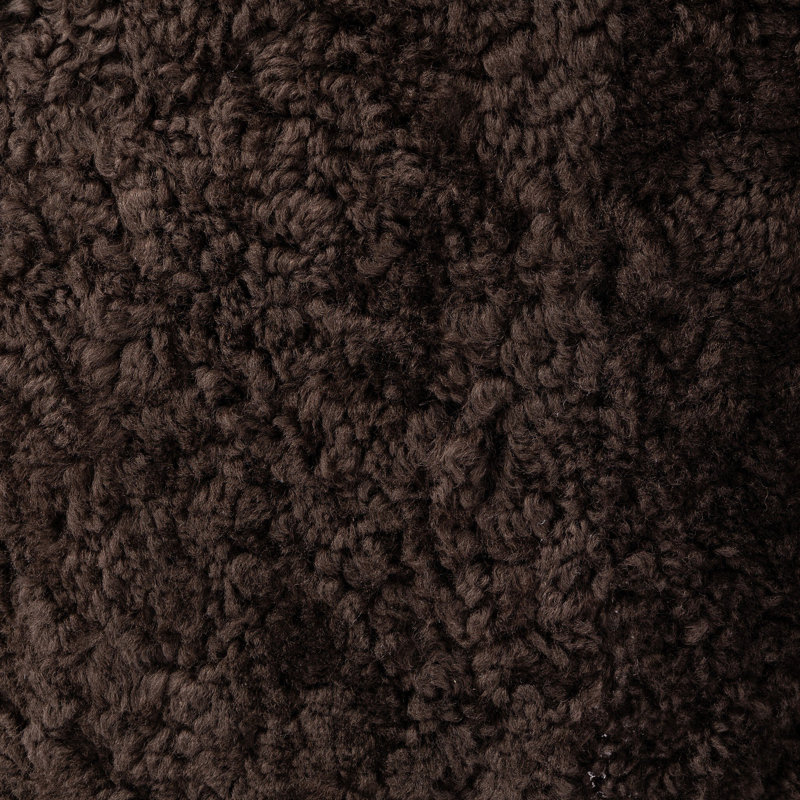 Aurora 26" Wide Swivel Armchair, Cocoa Shearling