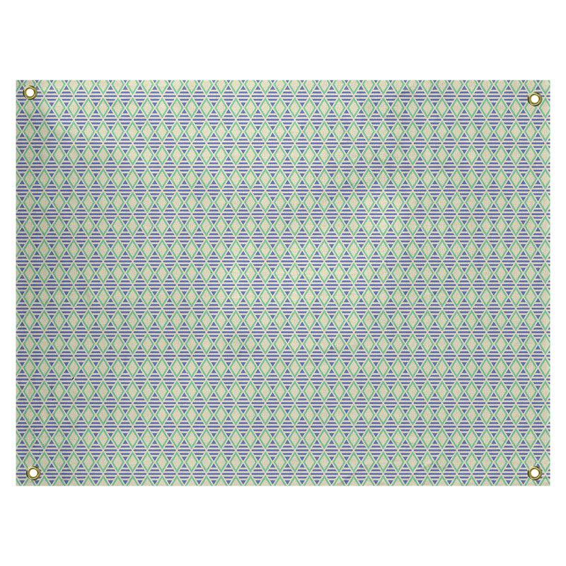 Tapisserie katelyn elizabeth à carreaux géométriques Avicia, Intérieur, H 91 po x l 107,5 po