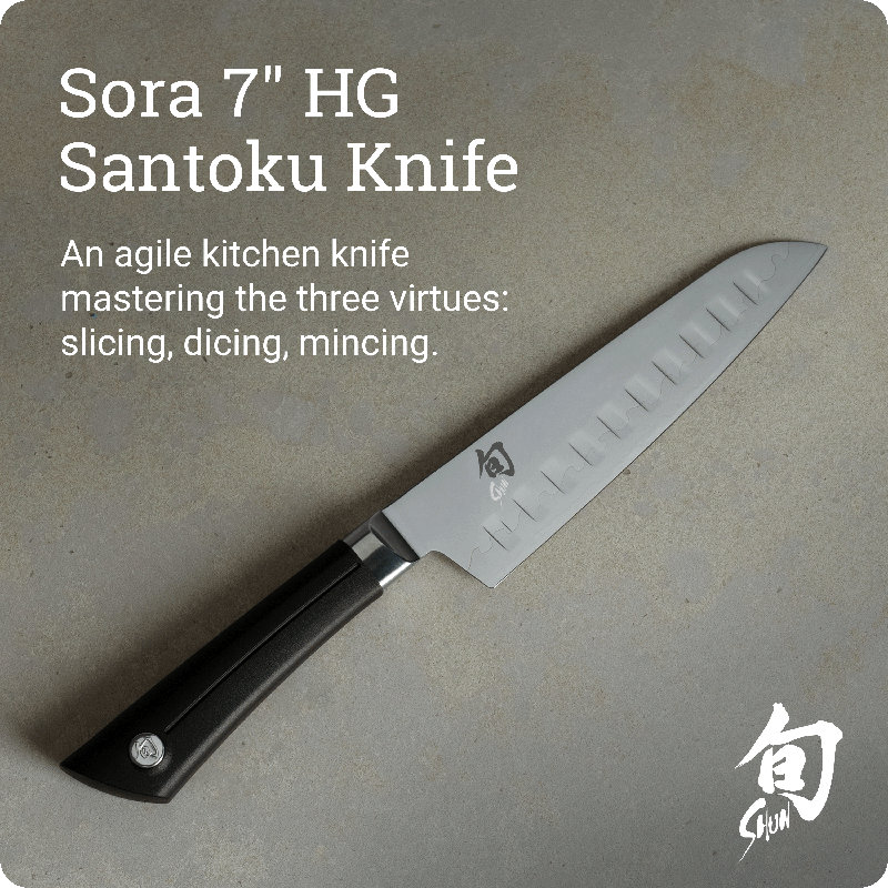Sora 7'' L Santoku Knife