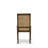 7-piece Dining Table Set includes a Kitchen Table and 6 Beige Polyester Fabric Dinner Chairs with High Back - Antique Walnut Finish-324702021-324702009-310876426