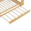 Lit de jour double en bois avec tablettes de rangement, lit multifonctionnel avec lit gigogne simple et bureau d'étude-863236673