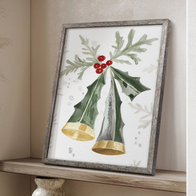 «Christmas Holiday Art», impression encadrée - Bois massif XMA171702