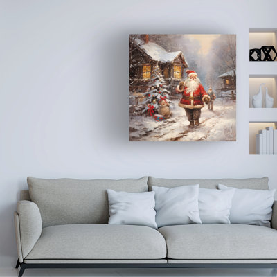 «Seasonal Jolly Santa 2», peinture sur toile