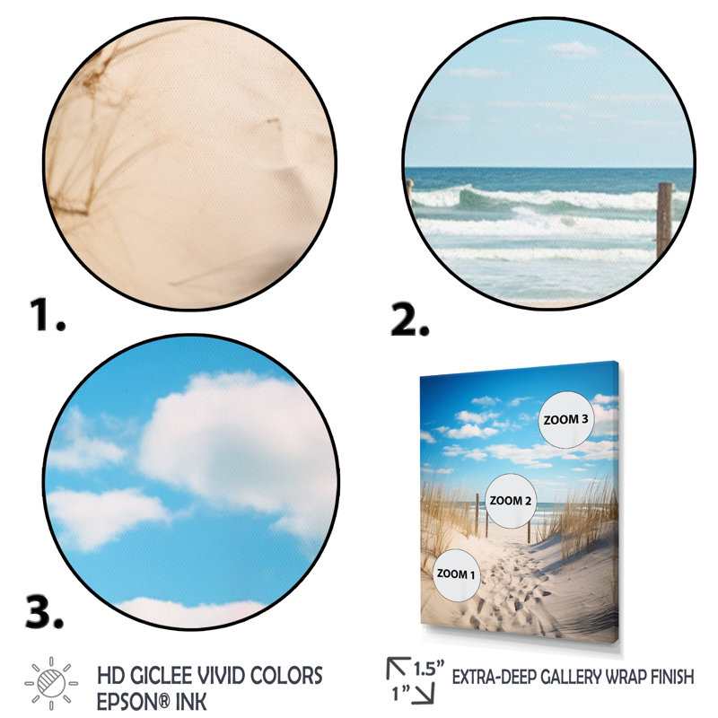 Dunarragan Bath To The Ocean I, photographie sur toile, H 44 po x l 34 po x P 1,5 po, Or