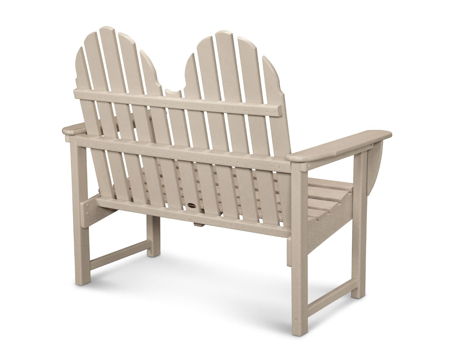POLYWOOD® Classic Adirondack 49" Garden Bench, Sand