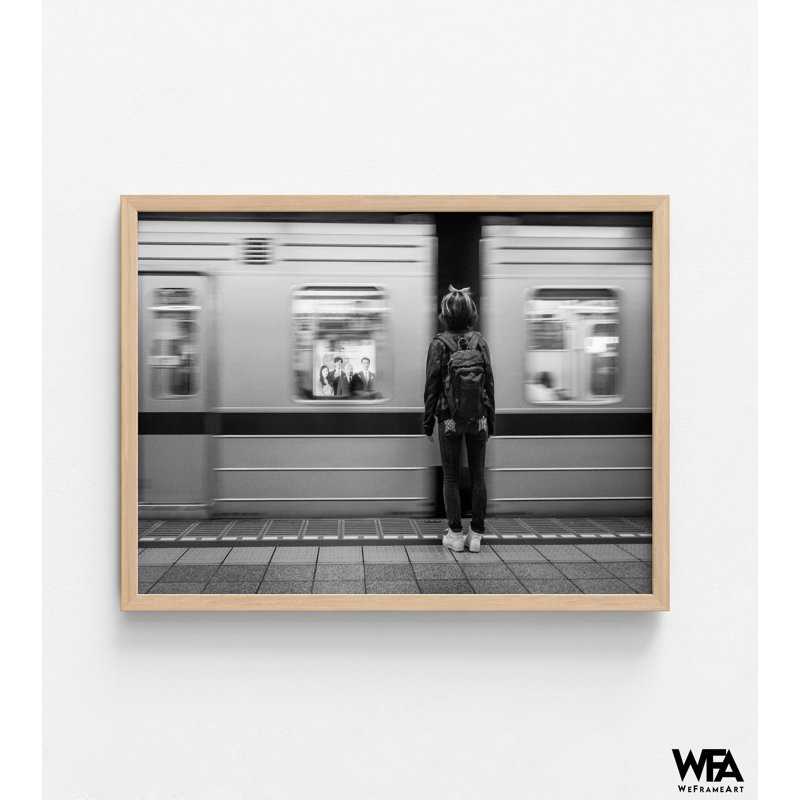 Art mural surdimensionné photo Subway, cadeau de pendaison de crémaillère photographie de ville, art mural imprimable Subway Art