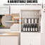 Armoire garde-manger blanche de 70,4 po de hauteur, tablettes réglables, tiroir et 6 tablettes de porte conçues pour la cuisine, le couloir de salon autoportant, l'organisation de la cuisine