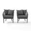 Chaise de patio avec coussins Amberson
