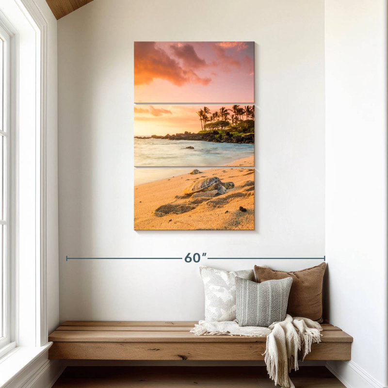 Brampt Kukio Beach Turtle, 45" H x 28" W