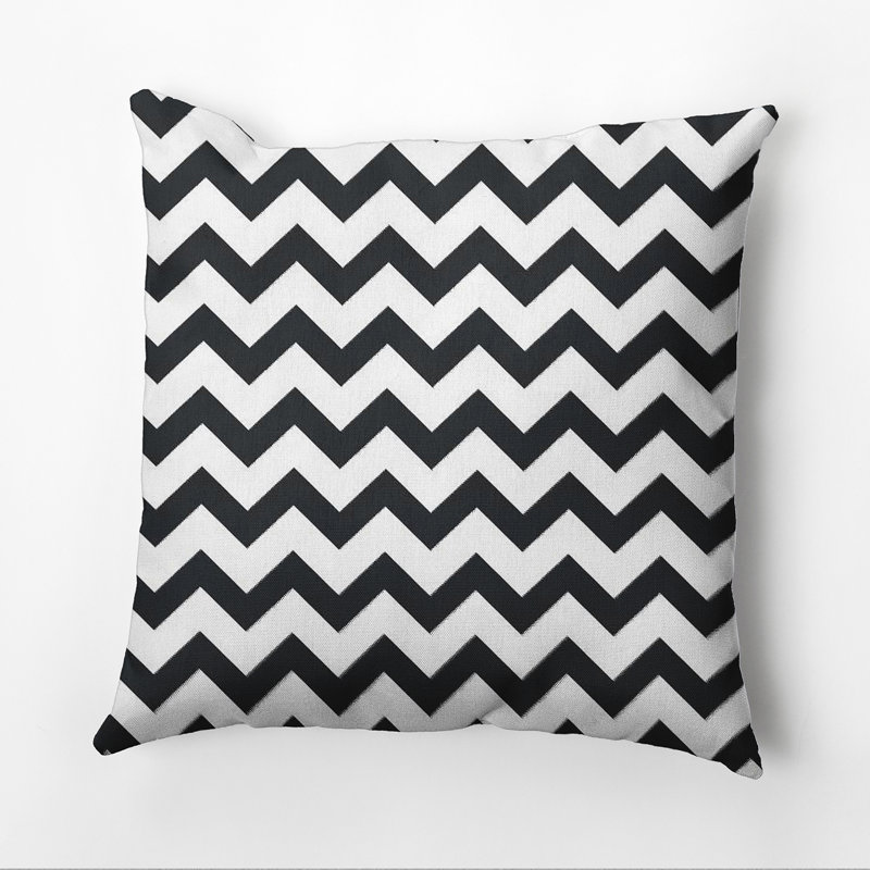 Housse de coussin Aldermary, Noir, noir, noir, noir, H 20 po x l 20 po