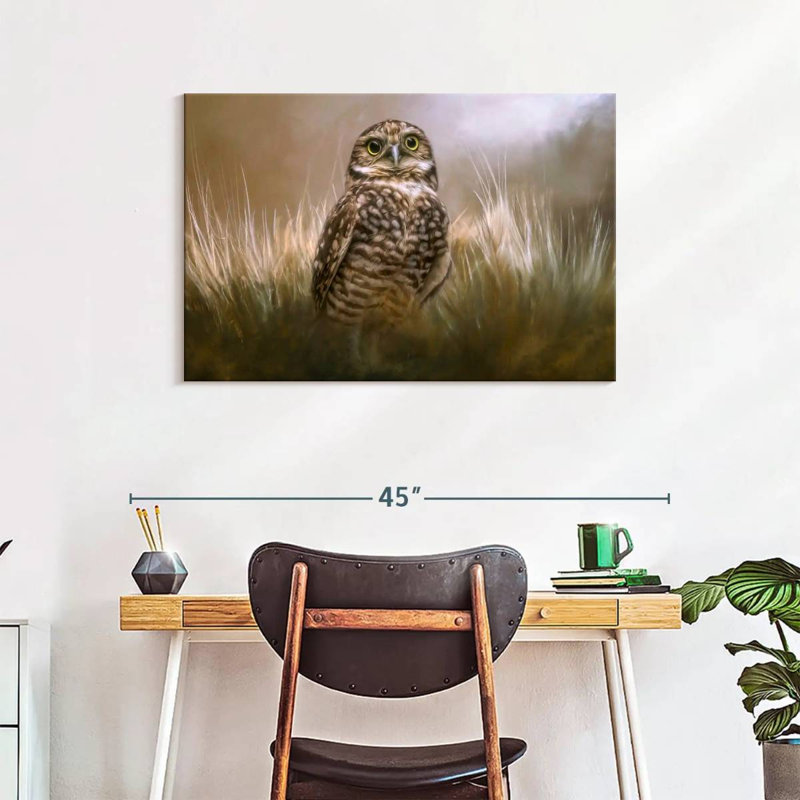 Brampt Owl Be Seeing You, 24" H x 36" W