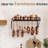 30-Inch Oiled Bronze Wall-Mounted Pot Rack with 12 Hooks - Farmhouse Style-193883091