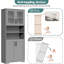 62Cm W x 169.9Cm H x 30.2Cm D Freestanding Bathroom Cabinet-695007540