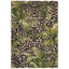 Tapis d'intérieur / extérieur en polypropylène à motif floral vert fabriqué à la machine Kenilworth-2076037121