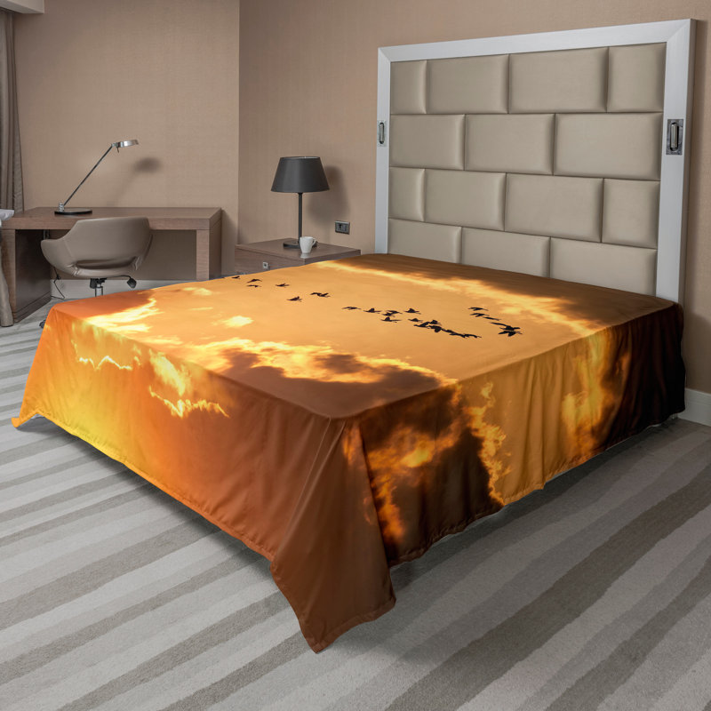 Drap plat Ambesonne, Drap plat pour très grand lit californien