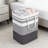 Large Capacity Foldable Fabric Laundry Hamper With Long Handles, Multipurpose Storage Bin For Home, Office, Dorm, 100L-186924034-186924062