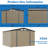 Outdoor Storage Shed， Metal Storage Shed With Updated Frame Structure And Lockable Doors, Waterproof Shed For Backyard, Patio, Garden-99056768