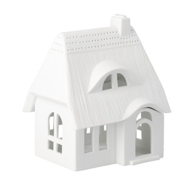 Porcelain Village House - Thatched Roof