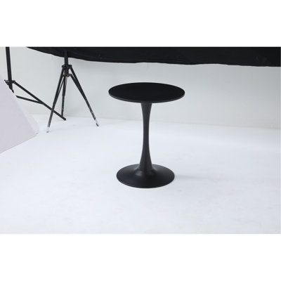 Round Dining Table,Modern Dining Table, Dining Table,MDF Tabletop and Iron Spray-Painted Matte Base,Oval Dining Table,Mid Century Coffee Table for Liv