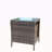 Outdoor Patio Furniture 1 Coffee Table With Clear Tempered Glass-1268434977