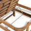 Chaise longue d'extérieur avec accoudoirs
