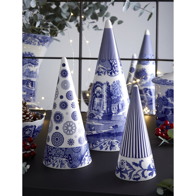 Spode Blue Italian Topiary 10"