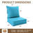 Outdoor 6.5” Thick Deep Seat Cushion Set –Back Cushion and Seat Cushions, Non-Slip Patio Cushions for Patio Furniture-950587776
