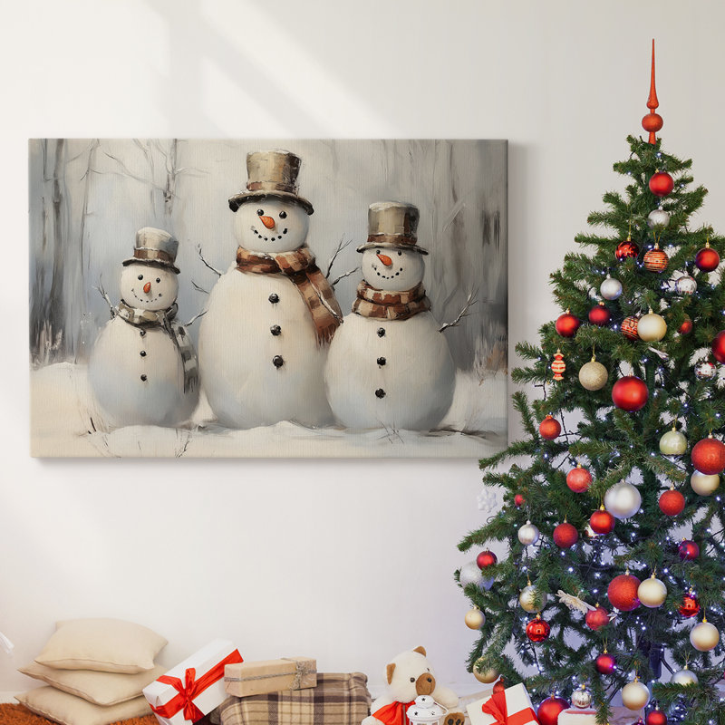 Art des Fêtes de Noël - Toile tendue avec châssis - Série 3-Cxxi, H 8 po x l 12 po