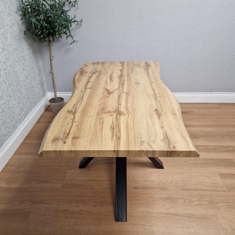 6 - Person Dining Set, Black, 75cm H x 140cm W x 80cm D