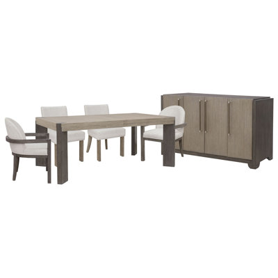 Table de salle à manger à pieds Inzillo avec 2 chaises de salle à manger Klismos