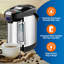 NutriChef Black Countertop Bottleless Electric Water Dispenser