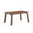 Kinni Dining Table, Walnut Brown Wood, Bent Legs, Rectangular 63 Inch