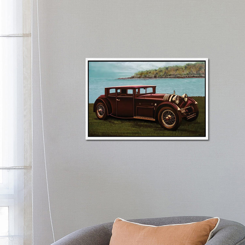 Voisin C20 Mylord Demi-Berline 1931 by Paul Meijering - Floater Frame Print on Canvas