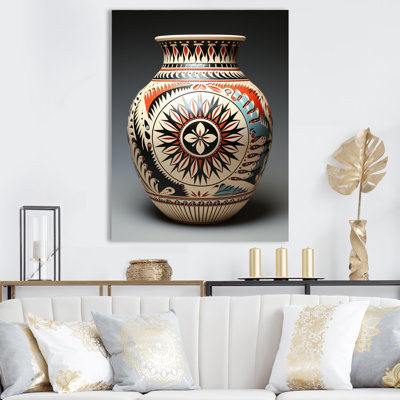 «Native Pueblo Pottery I», reproduction sur toile